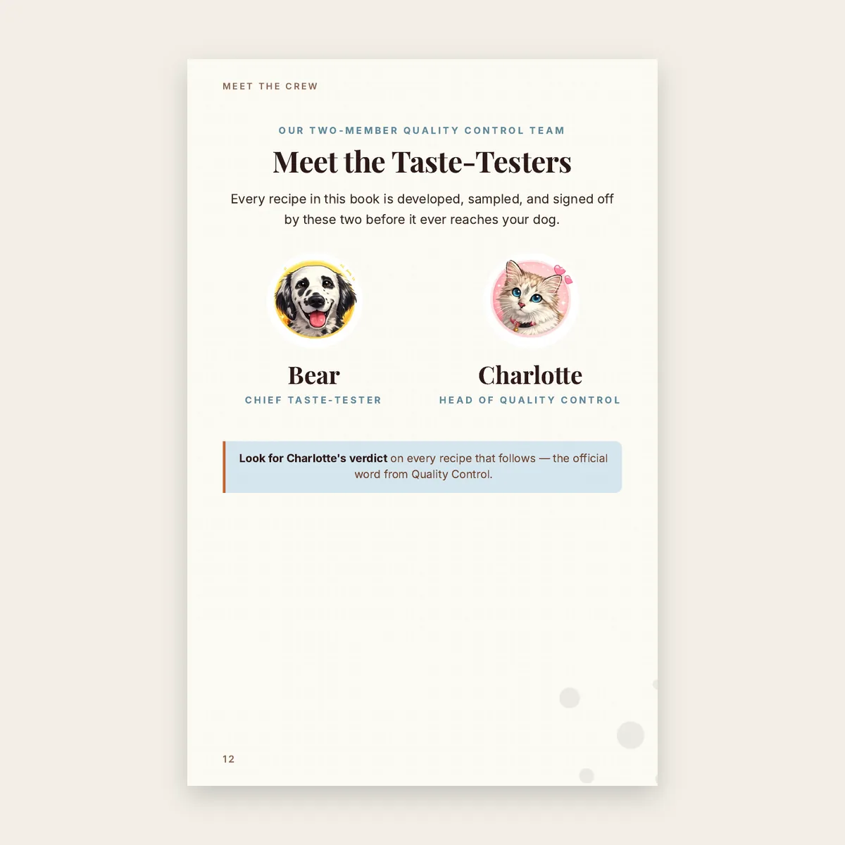 Inside: meet the taste-testers